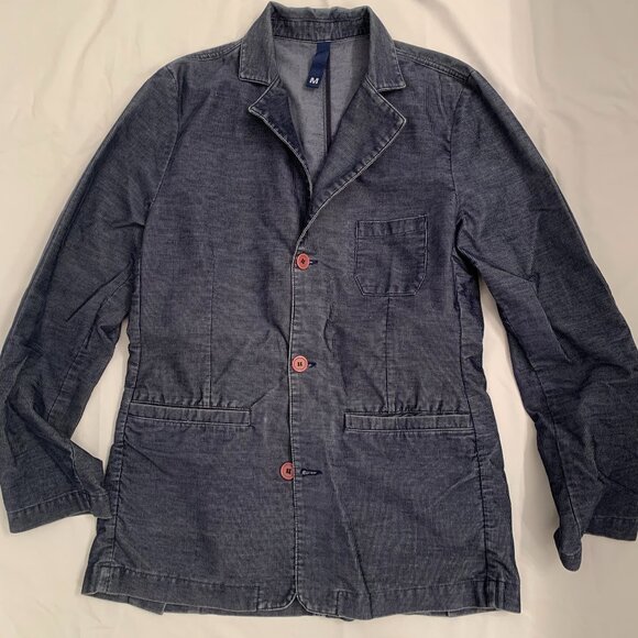 H&M blue corduroy blazer - Picture 1 of 6